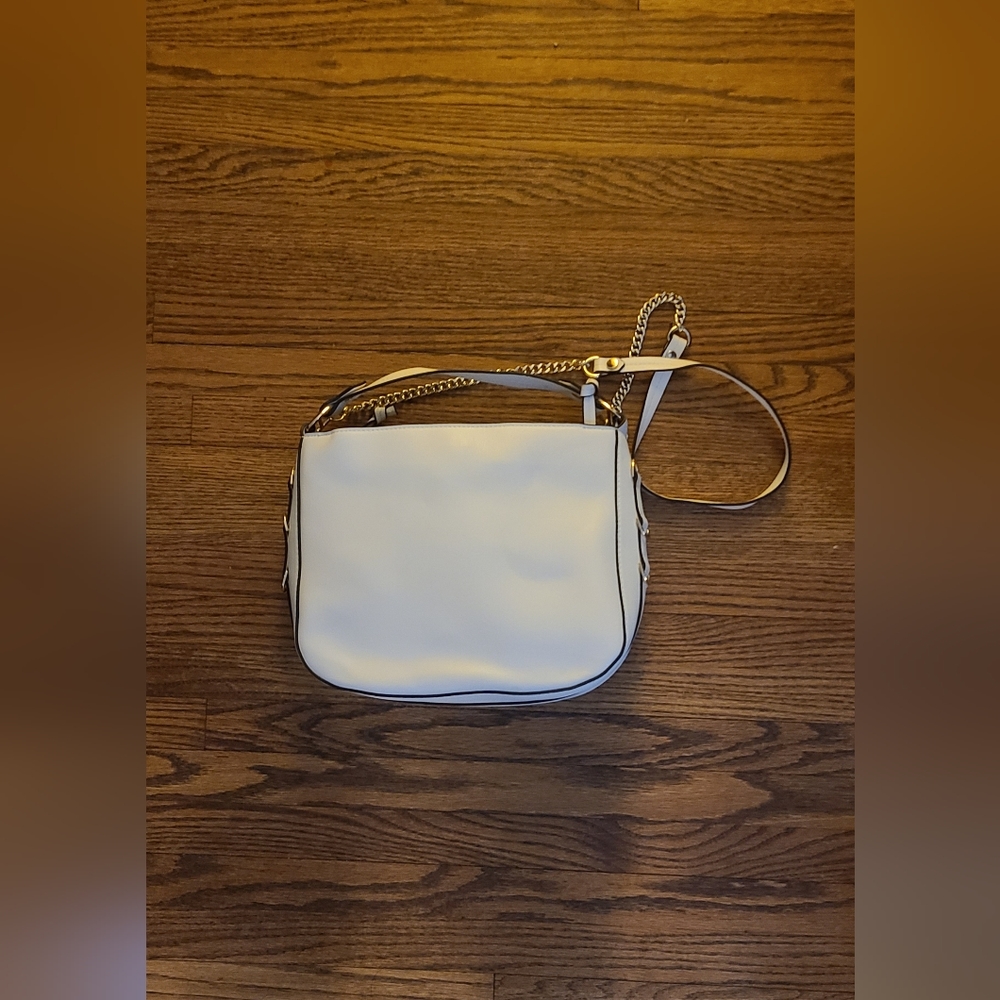 Zara | Off-White Faux Leather Purse